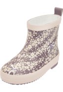 Playshoes korte regenlaars violet met bloemetjes 2