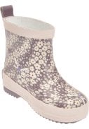 Playshoes korte regenlaars violet met bloemetjes