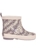 Playshoes korte regenlaars violet met bloemetjes 3