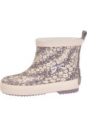 Playshoes korte regenlaars violet met bloemetjes 4