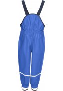 Playshoes regenbroek met schouderbanden blauw 1