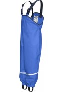 Playshoes regenbroek met schouderbanden blauw 2