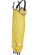 Playshoes regenbroek met schouderbanden geel 3