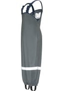 Playshoes regenbroek met schouderbanden donker grijs 2