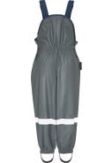 Playshoes regenbroek met schouderbanden donker grijs 4