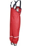 Playshoes regenbroek met schouderbanden rood 7