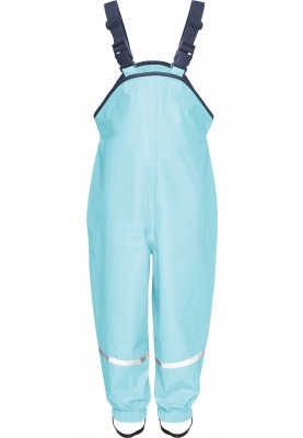 Playshoes regenbroek met schouderbanden turquoise