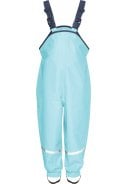 Playshoes regenbroek met schouderbanden turquoise 1