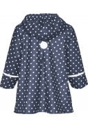 Playshoes regenjas donker blauw met witte stippen 2