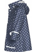 Playshoes regenjas donker blauw met witte stippen 3