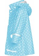 Playshoes regenjas turquoise met witte stippen 3