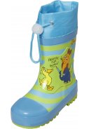 Playshoes regenlaars muis en eend blauw/groen 2