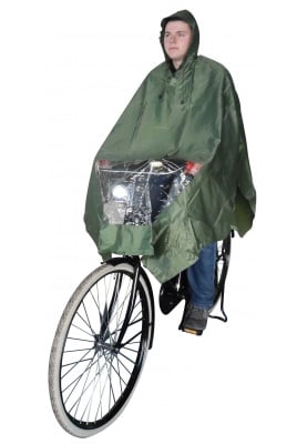 Fiets Poncho Olijfgroen van Hooodie