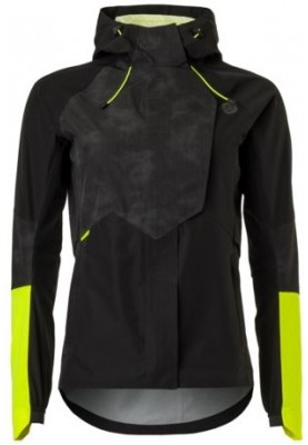 Reflection zwart en neon geel Tech dames regenjas Commuter van Agu
