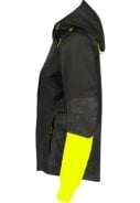 Reflection zwart en neon geel Tech dames regenjas Commuter van Agu 3