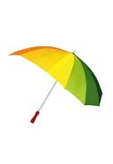 Regenboog paraplu in de vorm van een hartje 2