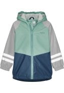 Groen / blauwe regenjas met fleece gevoerd van Playshoes