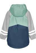 Groen / blauwe regenjas met fleece gevoerd van Playshoes 3