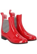 Rode Chelsea enkel regenlaarzen van XQ Footwear 1
