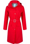 Rode dames regenjas (Long Coat) Rosa van Happy Rainy Days