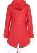 Rode  dames regenjas / parka HafenCity® van BMS 2