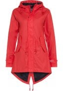 Rode  dames regenjas / parka HafenCity® van BMS