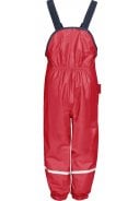 Rode fleece gevoerde regenbroek / tuinbroek van Playshoes 2