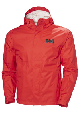 Rode heren regenjas Loke Jacket 2.0 van Helly Hansen