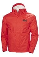 Rode heren regenjas Loke Jacket 2.0 van Helly Hansen