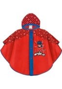 Rode kinder poncho van Ladybug Miraculous