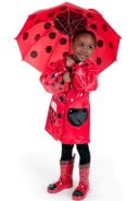 Rode kinder regenjas Ladybug van Kidorable  4