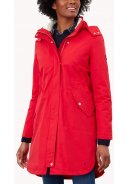 Rode Loxley Cosy regenjas / parka van Joules 2