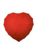 Rode paraplu in de vorm van een hartje 1