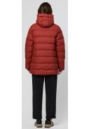 Rode (Red Ochre) puffer dames regenjas Frost van Tantä  6