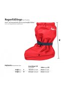 Rode kinder regenoverschoen met fleece gevoerd van Playshoes 3