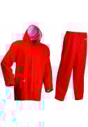 Rood regenpak van Lyngsøe Rainwear