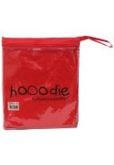 Rode Regenponcho voor op de fiets van Hooodie 3