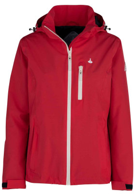 Rood / roze (Raspberry) softshell dames regenjas Iduna van Bjornson 