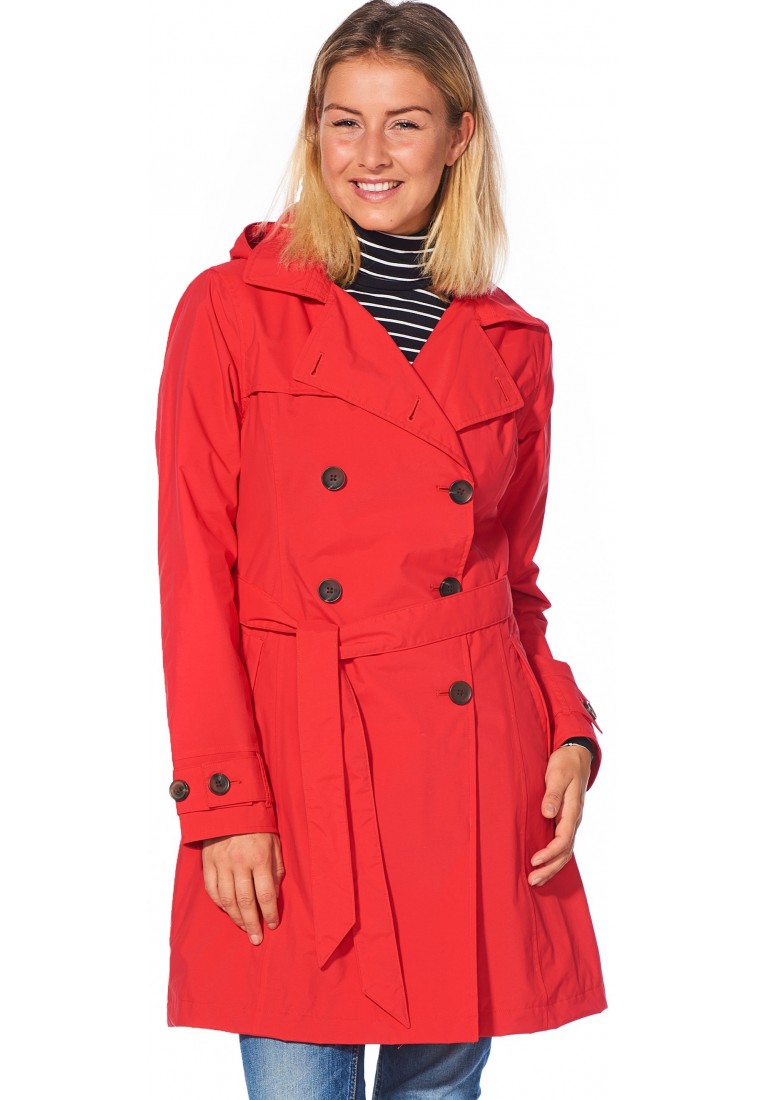 tegel Tegenslag Aubergine Rode Trenchcoat Rosa van Happy Rainy Days - Dames Regenjassen