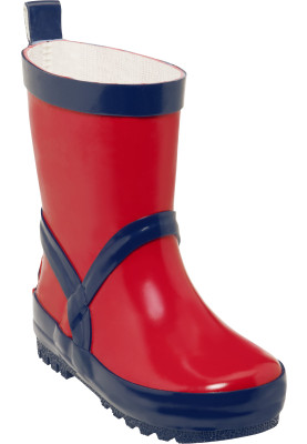 Rood / donkerblauwe regenlaars van Playshoes