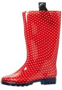 Rood / wit dames regenlaars Stip van XQ Footwear 4