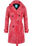 Rood / witte trenchcoat Roxy van Happy Rainy Days 1