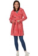 Rood / witte trenchcoat Roxy van Happy Rainy Days 2