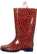 Rood / zwarte dames regenlaars van XQ Footwear 2