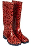 Rood / zwarte dames regenlaars van XQ Footwear