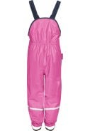 Roze fleece gevoerde regenbroek / tuinbroek van Playshoes 4