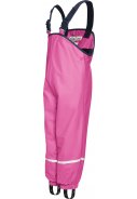 Roze fleece gevoerde regenbroek / tuinbroek van Playshoes 3