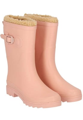 Roze gevoerde damesregenlaars Rubber Rain Boots van XQ