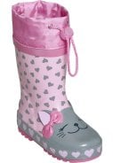 Roze / grijs regenlaars Kat van Playshoes