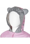 Roze / grijze regenjas Kat van Playshoes 2